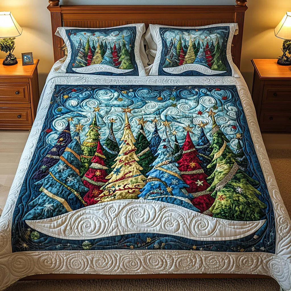 Frosted Joy 3-Piece Quilted Bedding Set - Single (59" x 70")