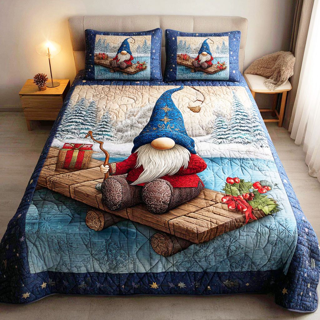 Frozen Christmas Dream 3-Piece Quilted Bedding Set - Single (59" x 70")