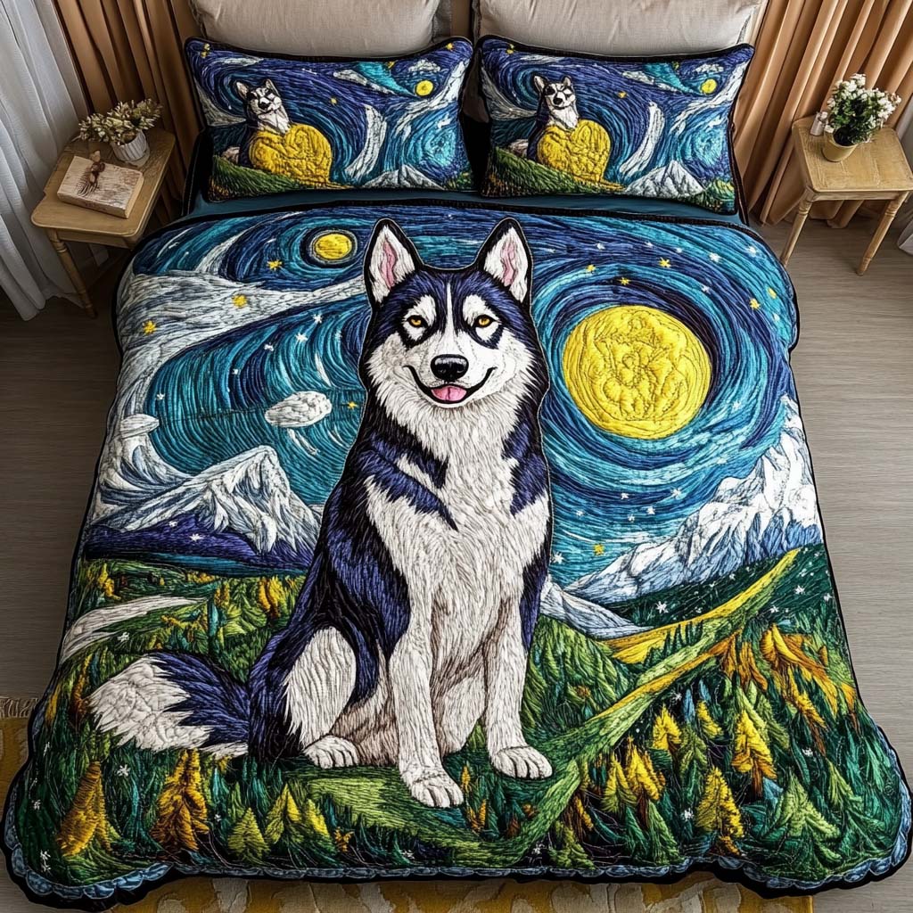 Frozen Trail 3-Piece Quilted Bedding Set - Single (59" x 70")