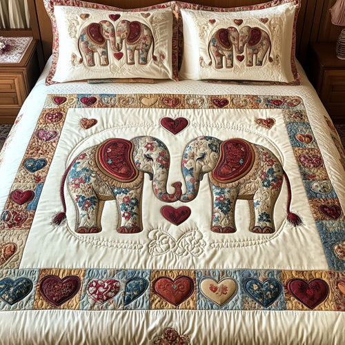 Gentle Giants 3-Piece Quilted Bedding Set - Single (59" x 70")