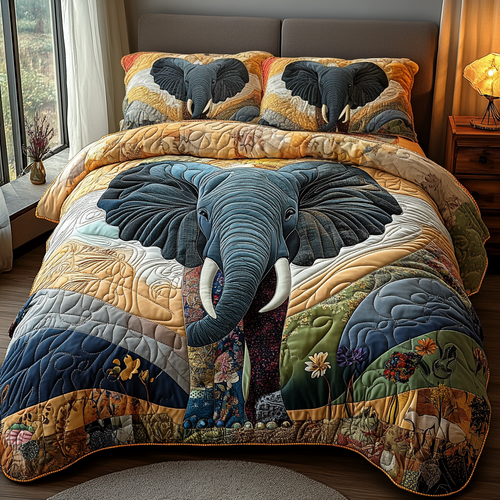 Gentle Titan Quilted Bedding Set - Single (59" x 70")