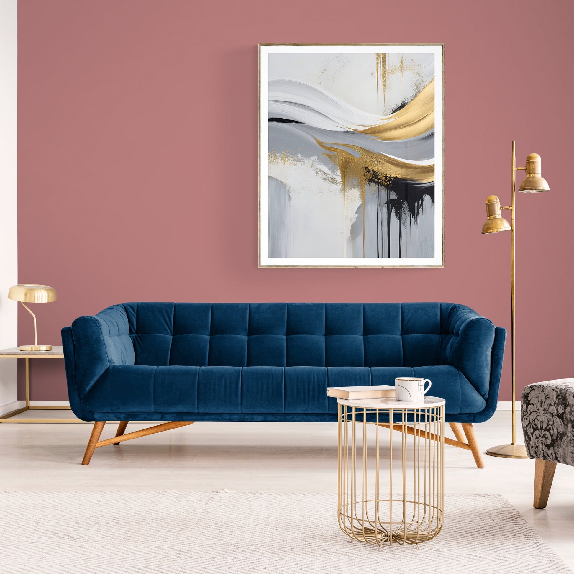 Canvas Print: "Gilded Flow"