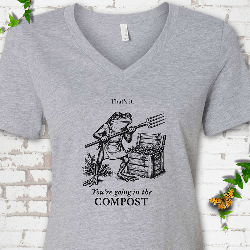 Going in the Compost V-Neck Tee