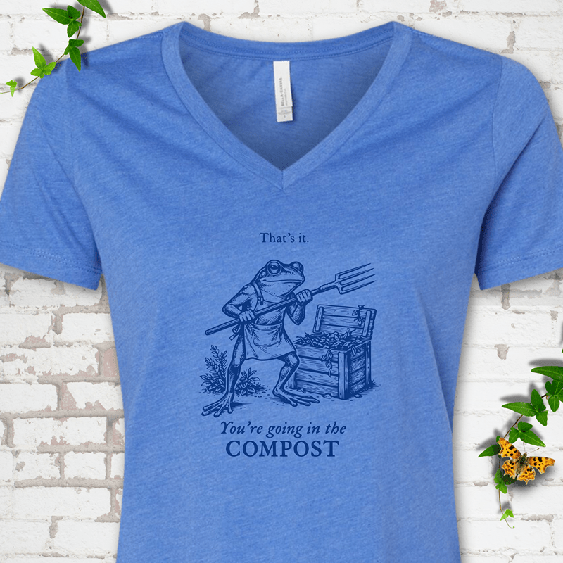 Going in the Compost V-Neck Tee