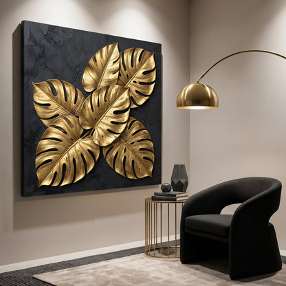 Gold Leaf - 30"x30" - canvas