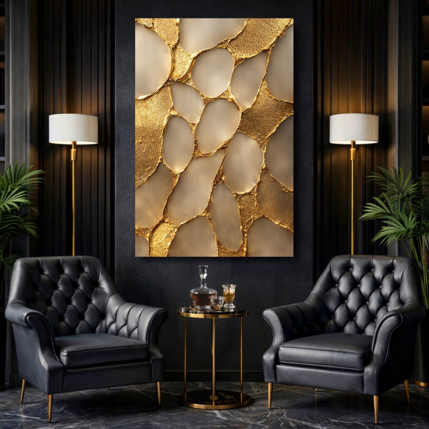 Gold Vein - 48"x32" - canvas