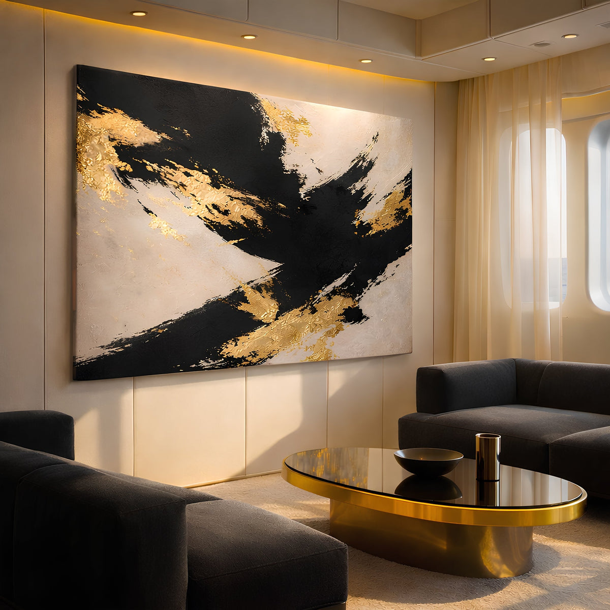 Golden - 30"x30" - canvas