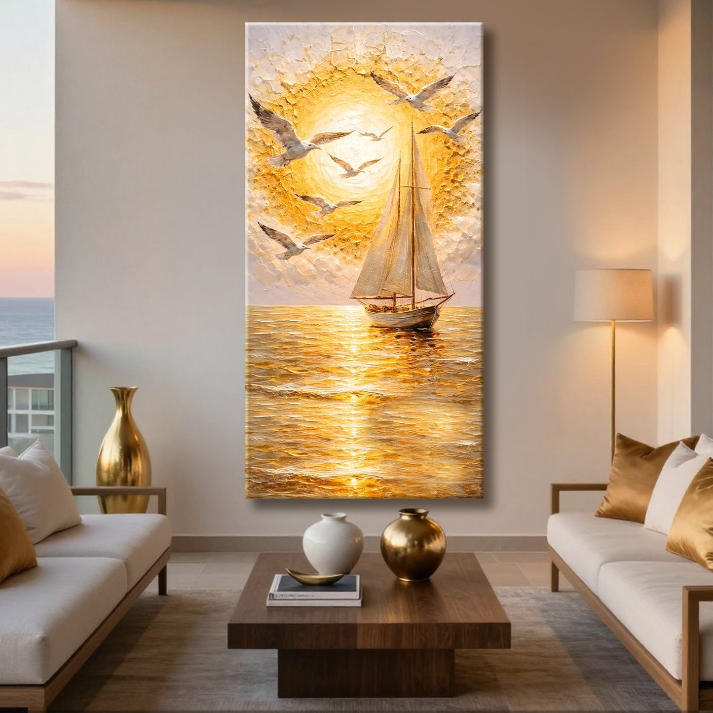 Golden Horizon Sailboat