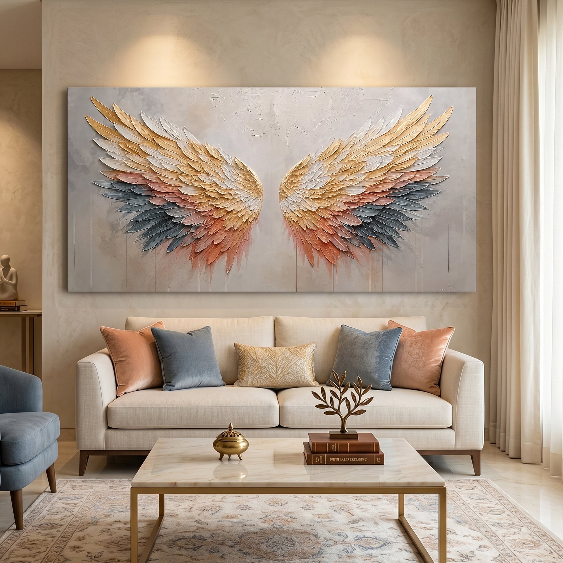 Ethereal Golden Wings