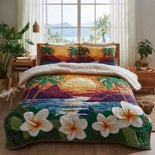 Golden Horizon 3-Piece Quilted Bedding Set - Single (59" x 70")
