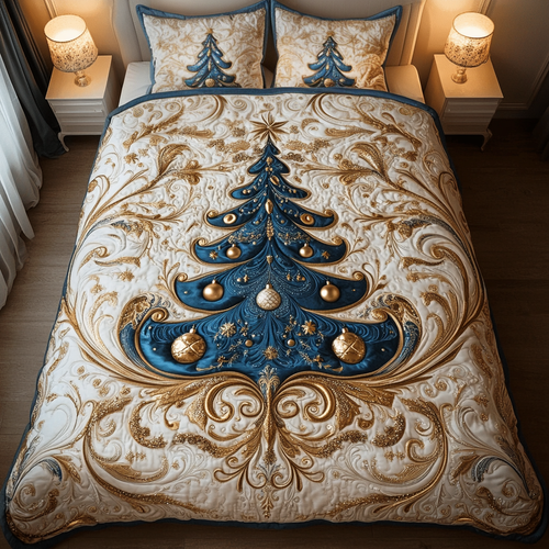 Golden Tree Magic Quilted Bedding Set - Single (59" x 70")
