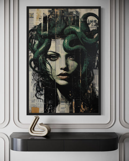 Gothic Modern Graffiti Modern Medusa Wall Art