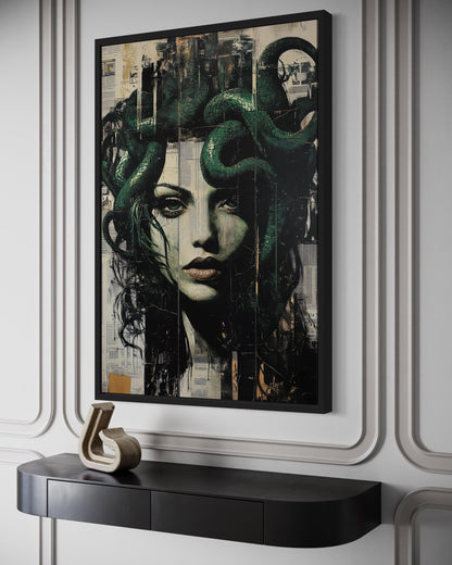 Gothic Modern Graffiti Modern Medusa Wall Art