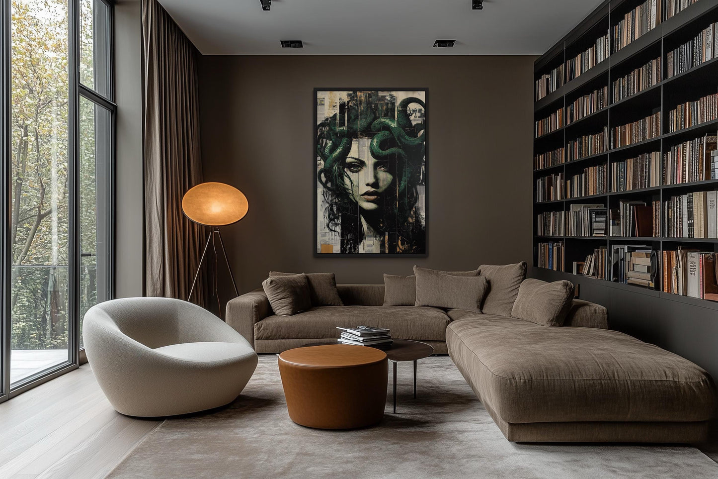 Gothic Modern Graffiti Modern Medusa Wall Art
