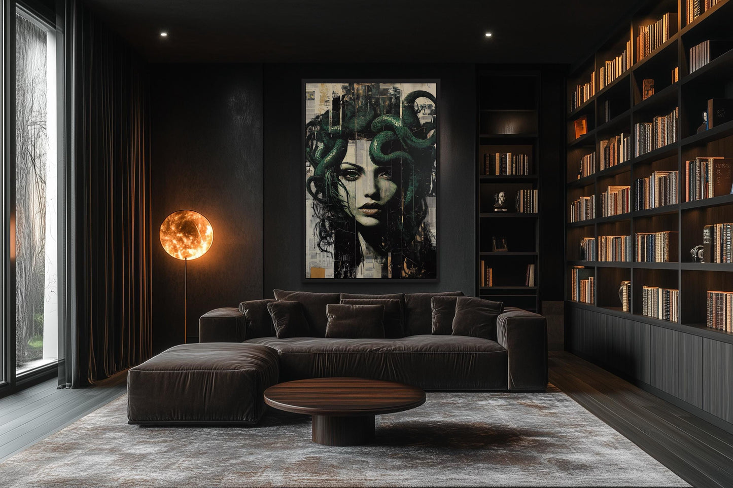 Gothic Modern Graffiti Modern Medusa Wall Art