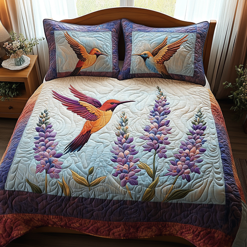 Graceful Nectar Quilted Bedding Set - Single (59" x 70")