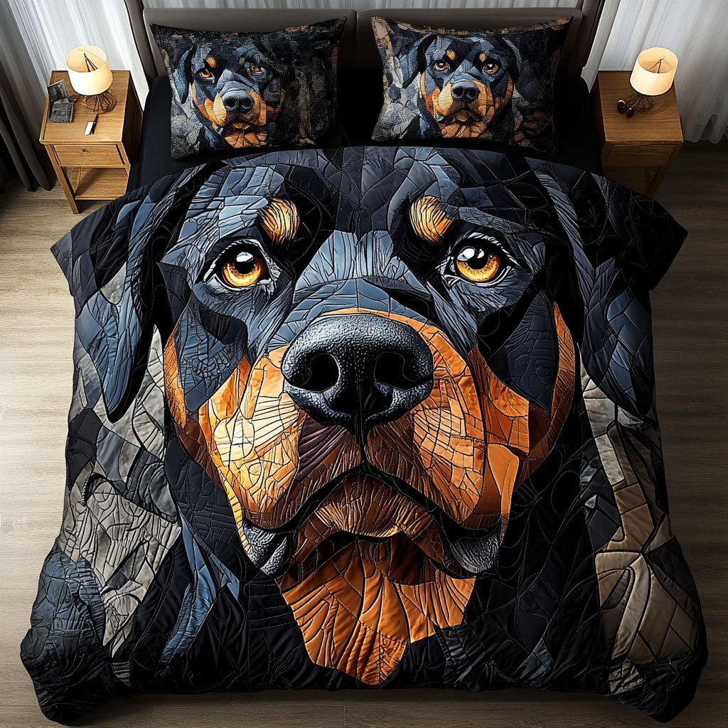 Guardian Gaze 3-Piece Quilted Bedding Set - Single (59" x 70")