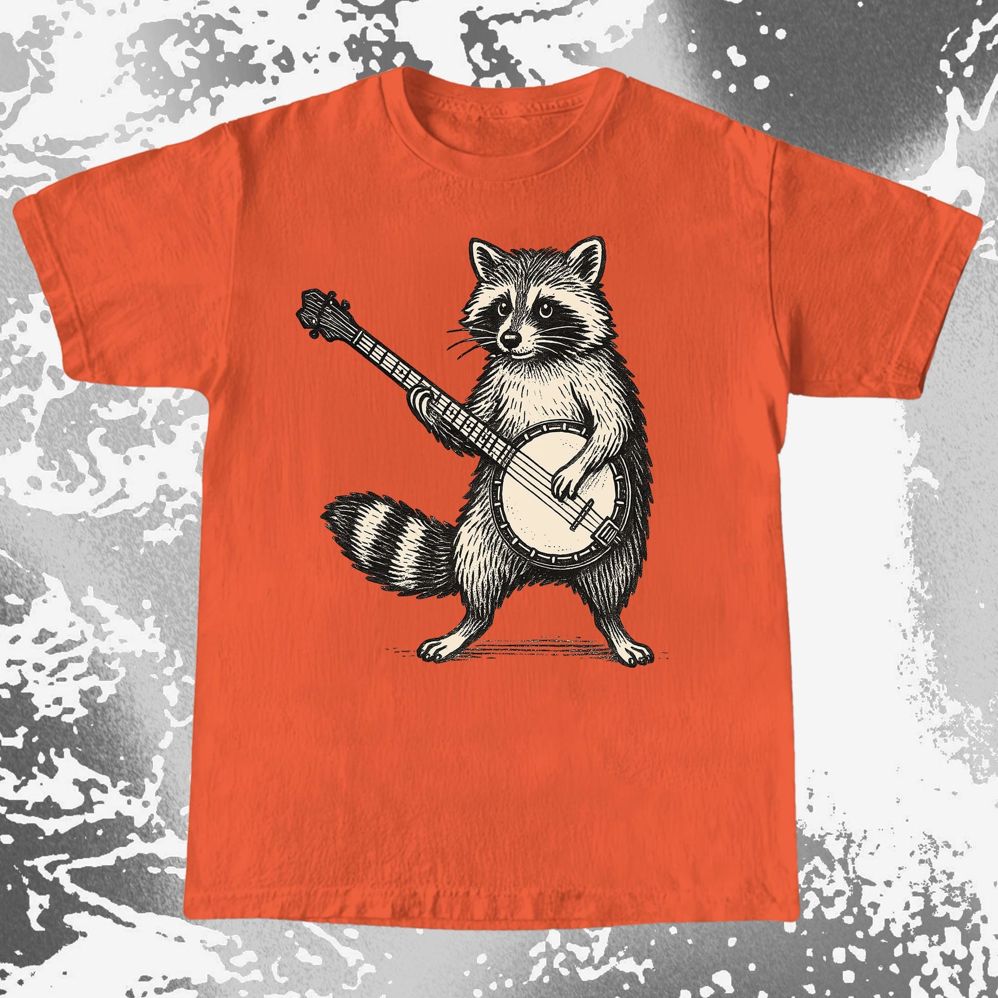 Funny Raccoon Playing Banjo Music Animal Shirt, funny meme tee gift (view 7)