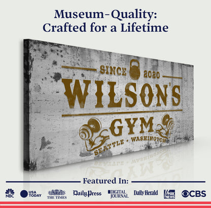 Gym Sign XV - canvas