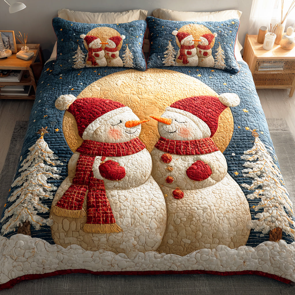 Happy Frost Garden 3-Piece Quilted Bedding Set - Single (59" x 70")