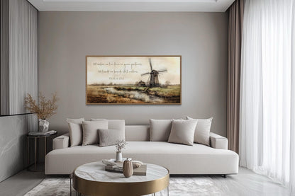 He Makes Me Lie Down in Green Pastures Psalm 23:2 Scripture Wall Art