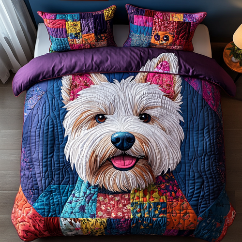 Highland Happiness 3-Piece Quilted Bedding Set - Single (59" x 70")