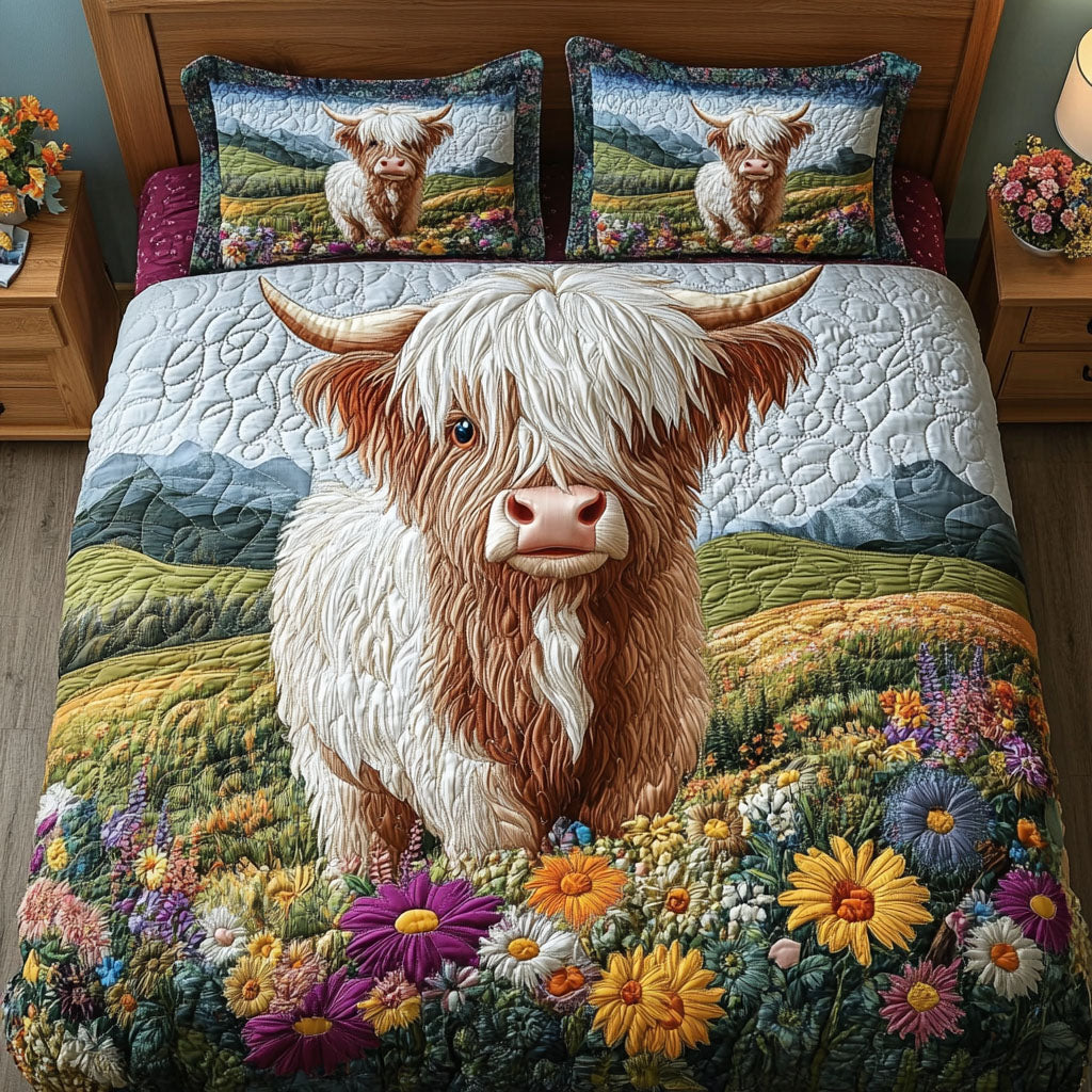 Highland Pride 3-Piece Quilted Bedding Set - Single (59" x 70")