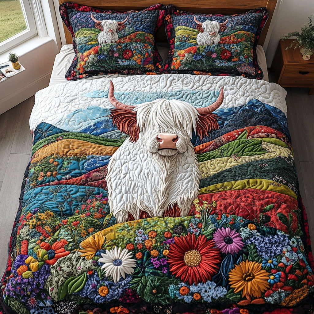 Highland Spirit 3-Piece Quilted Bedding Set - Single (59" x 70")