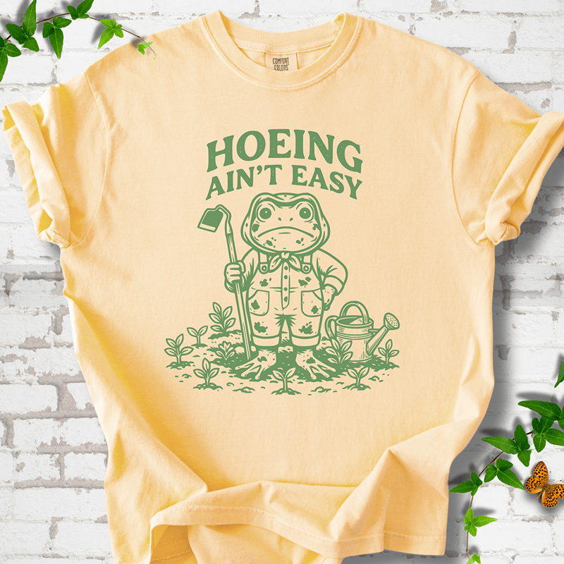 Hoeing Ain't Easy Frog T-Shirt