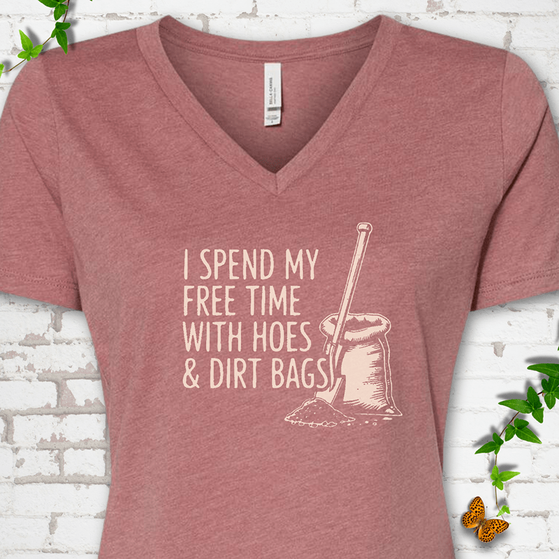 Hoes & Dirt Bags V-Neck T-Shirt
