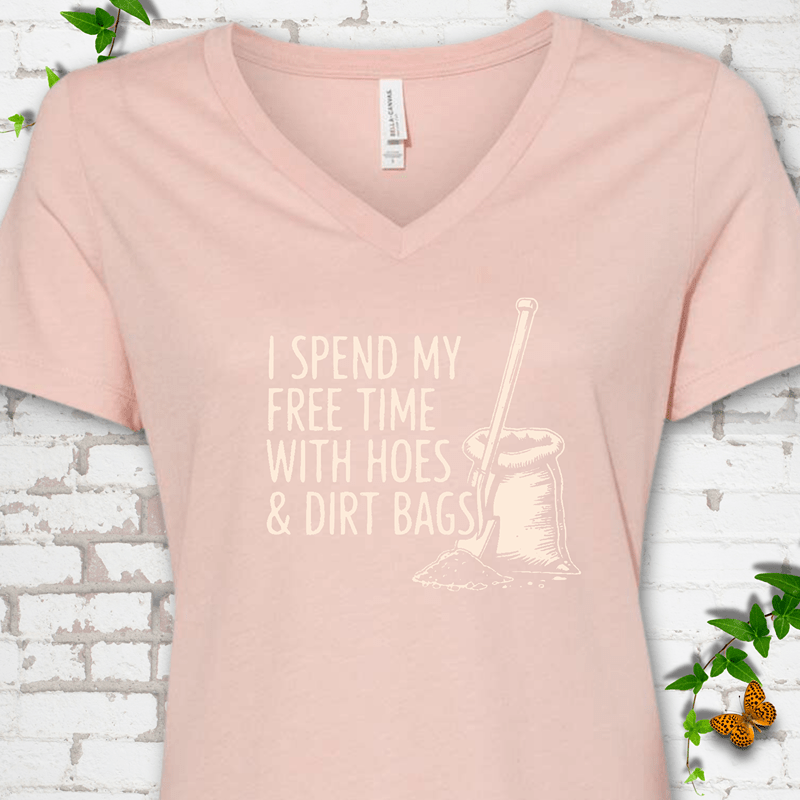 Hoes & Dirt Bags V-Neck T-Shirt