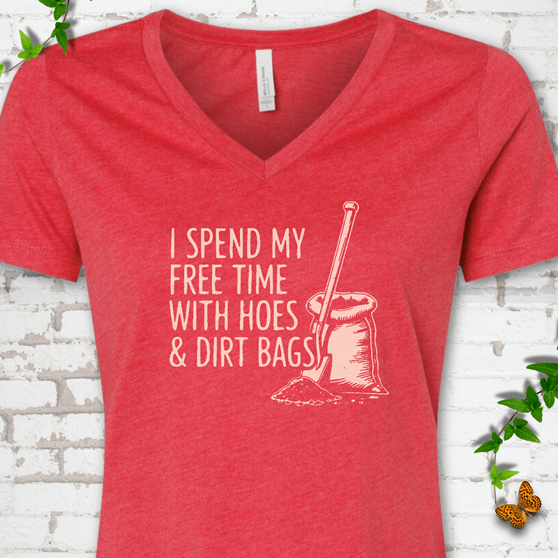 Hoes & Dirt Bags V-Neck T-Shirt