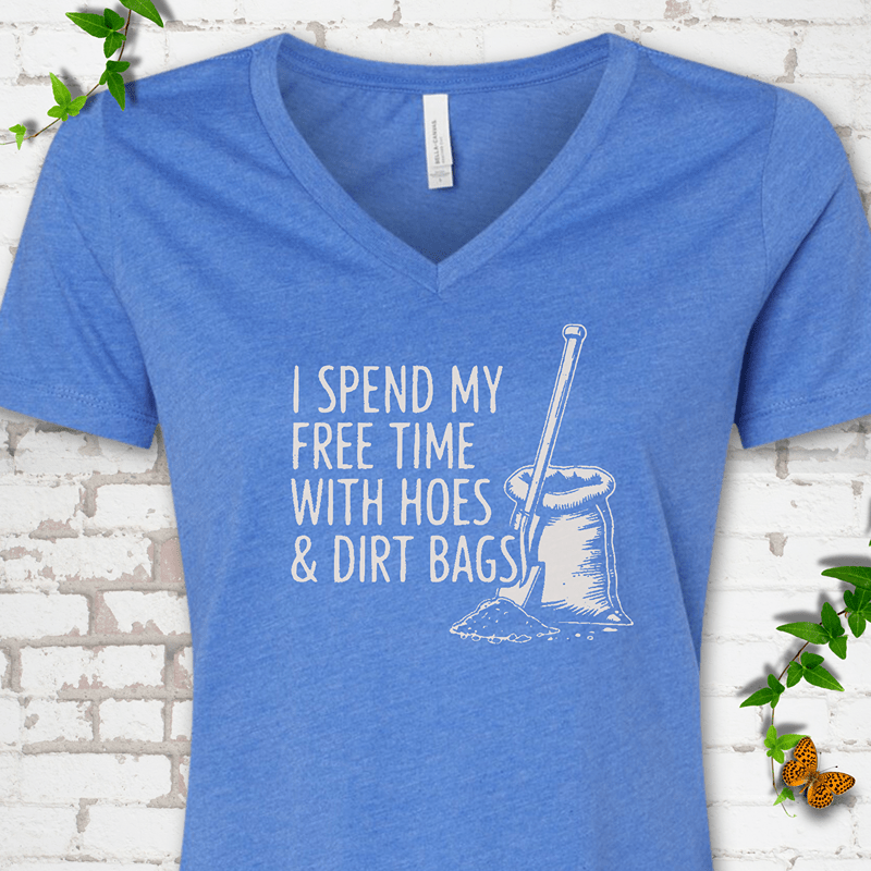 Hoes & Dirt Bags V-Neck T-Shirt