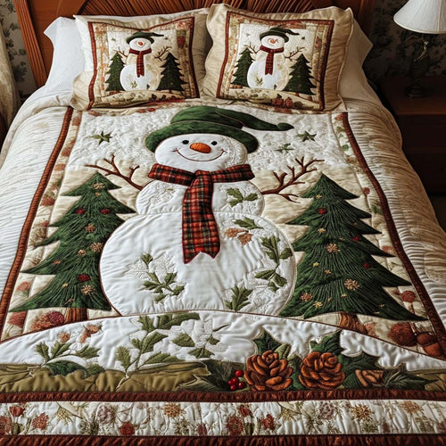 Holiday Friends 3-Piece Quilted Bedding Set - Single (59" x 70")