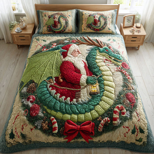 Holiday Scales 3-Piece Quilted Bedding Set - Single (59" x 70")