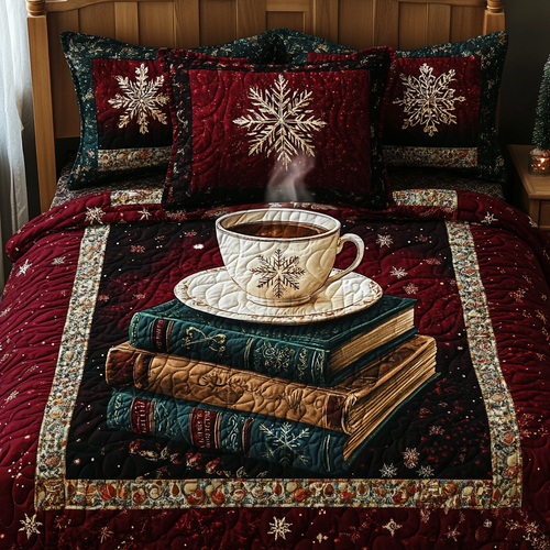 Holiday Tales 3-Piece Quilted Bedding Set - Single (59" x 70")