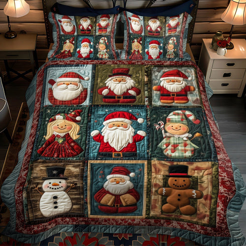 Holiday Toyland Charm 3-Piece Quilted Bedding Set - Single (59" x 70")