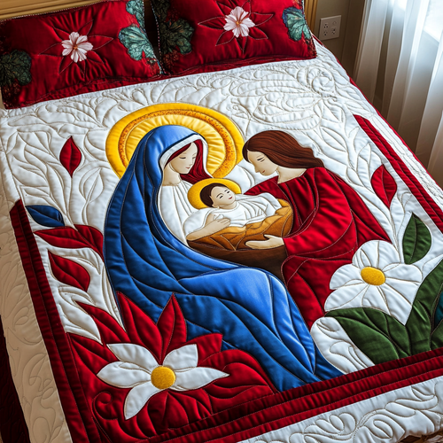 Holy Light Quilted Bedding Set - Single (59" x 70")
