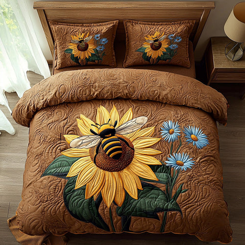 Honeyflare 3-Piece Quilted Bedding Set - Single (59" x 70")