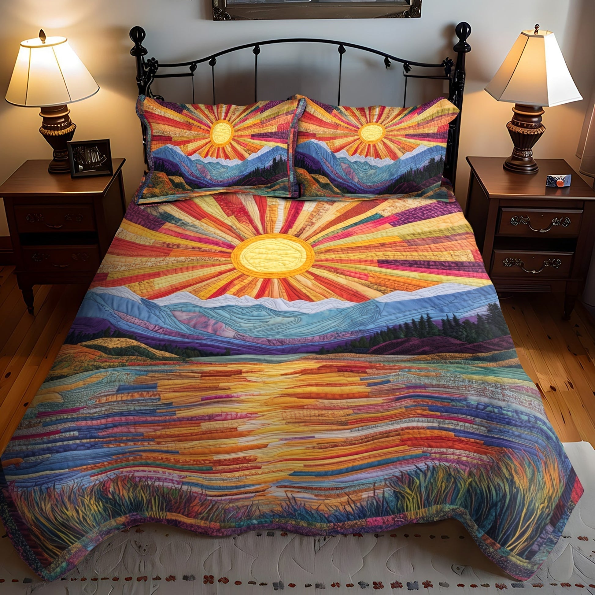 Horizon Dreams 3-Piece Quilted Bedding Set - Single (59" x 70")