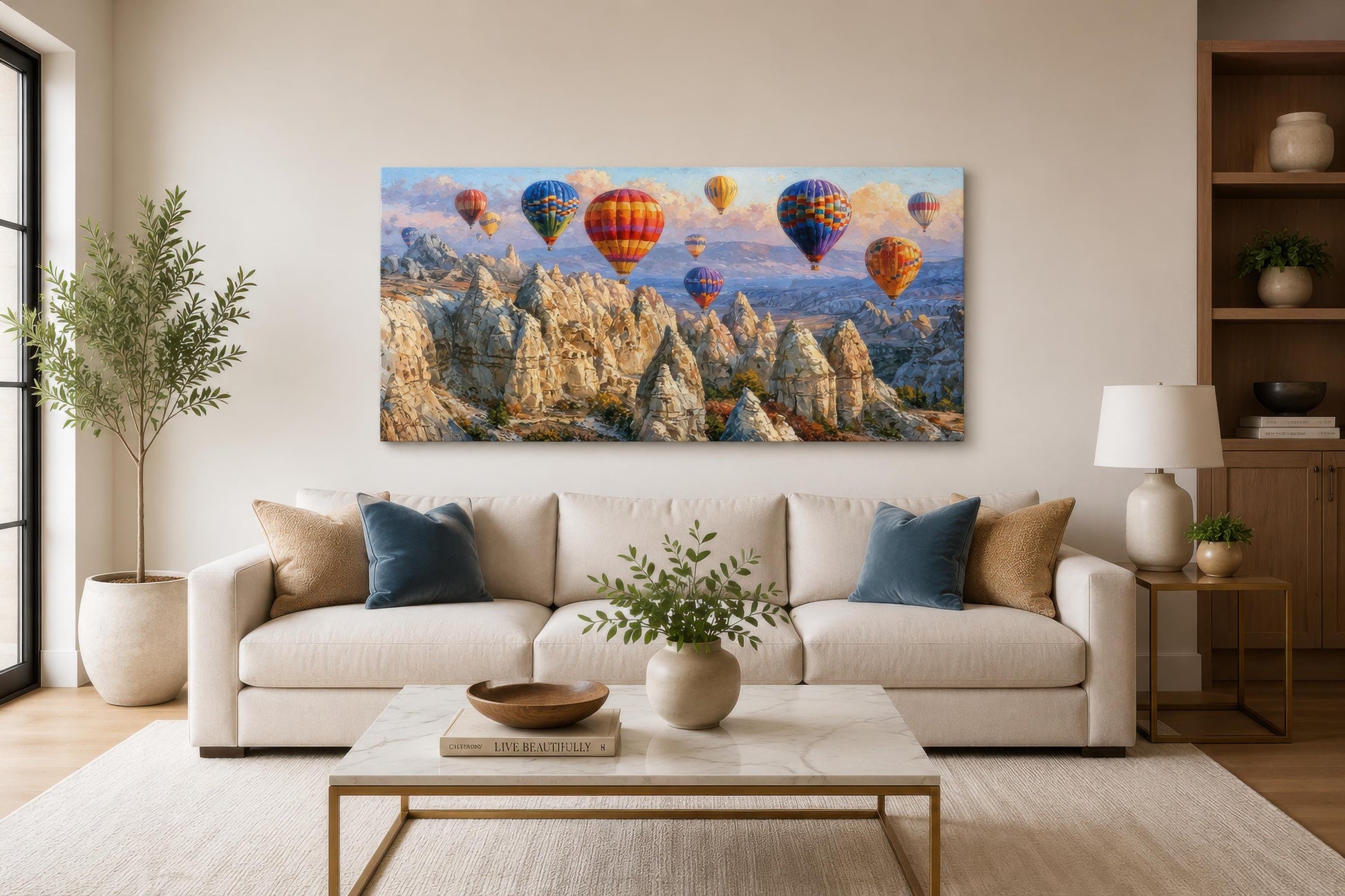Hot Air Balloon Wall Art - Cappadocia Canvas Print