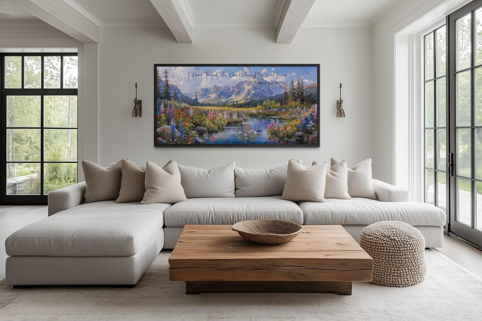 I Have Found The One Whom My Soul Loves Christian Scripture Wall Art On Mountain Landscape