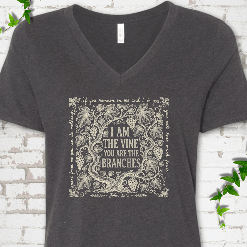 I Am The Vine V-Neck T-Shirt
