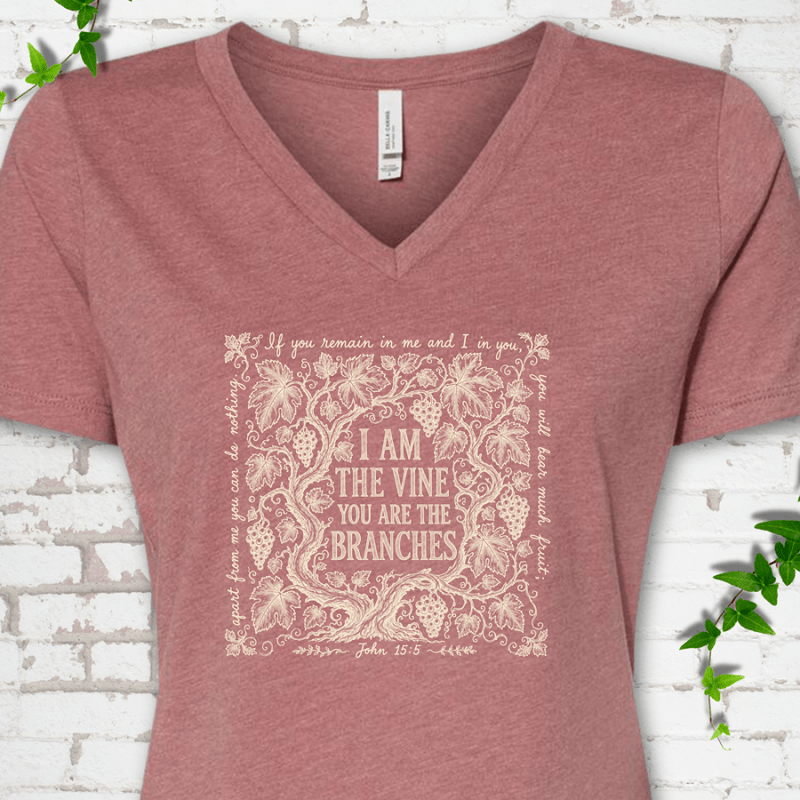 I Am The Vine V-Neck T-Shirt
