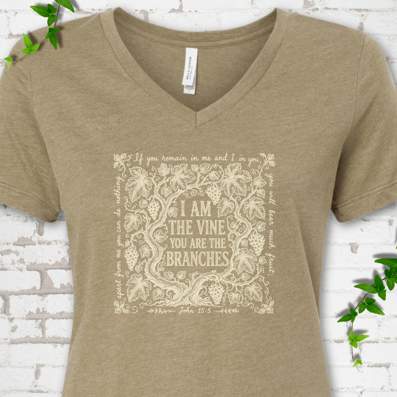 I Am The Vine V-Neck T-Shirt