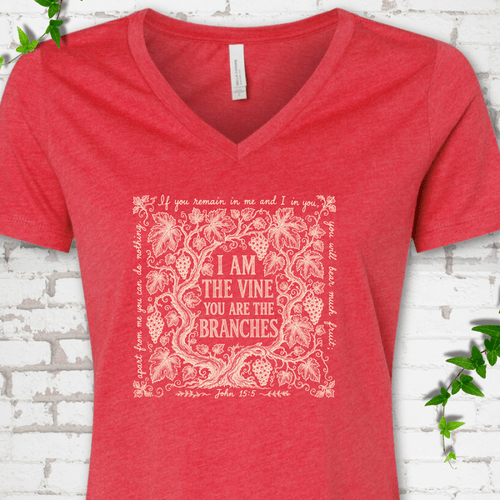 I Am The Vine V-Neck T-Shirt
