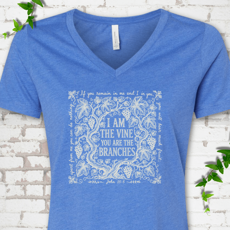 I Am The Vine V-Neck T-Shirt