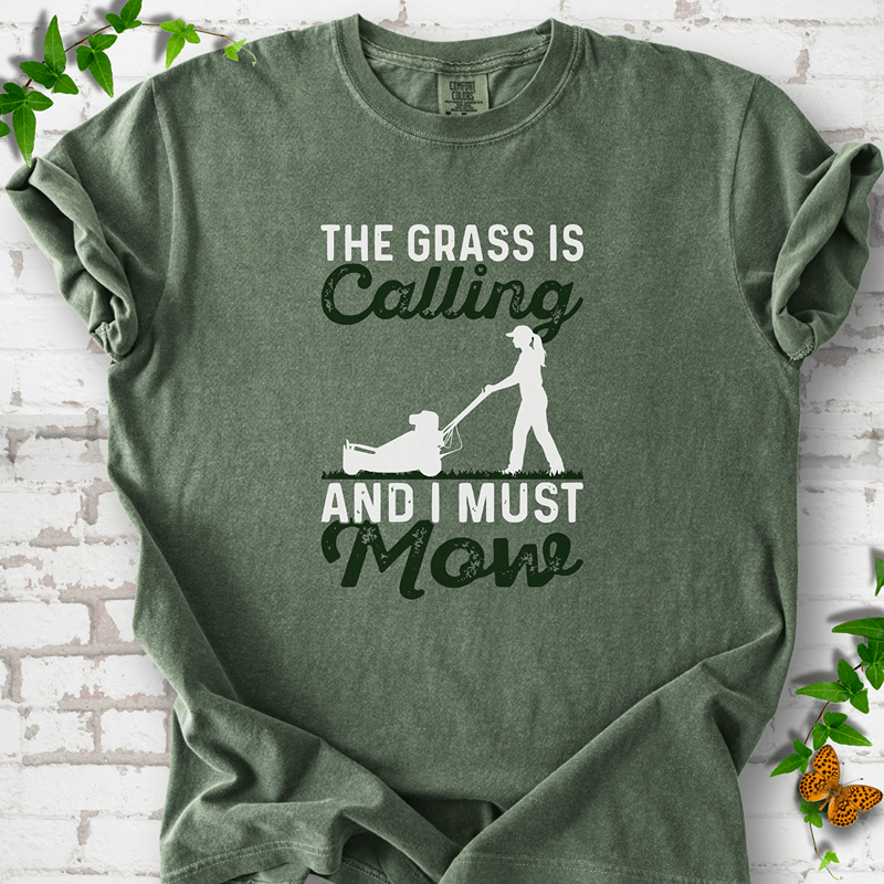 I Must Mow Lady T-Shirt