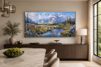 I Have Found The One Whom My Soul Loves Christian Scripture Wall Art On Mountain Landscape