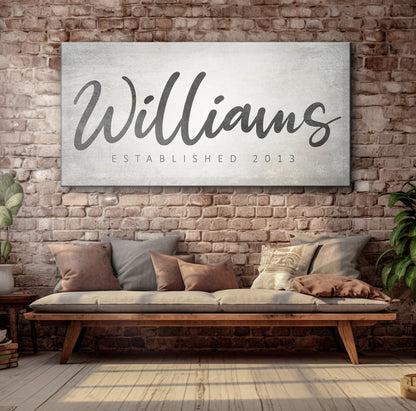 Family Name Sign IV
